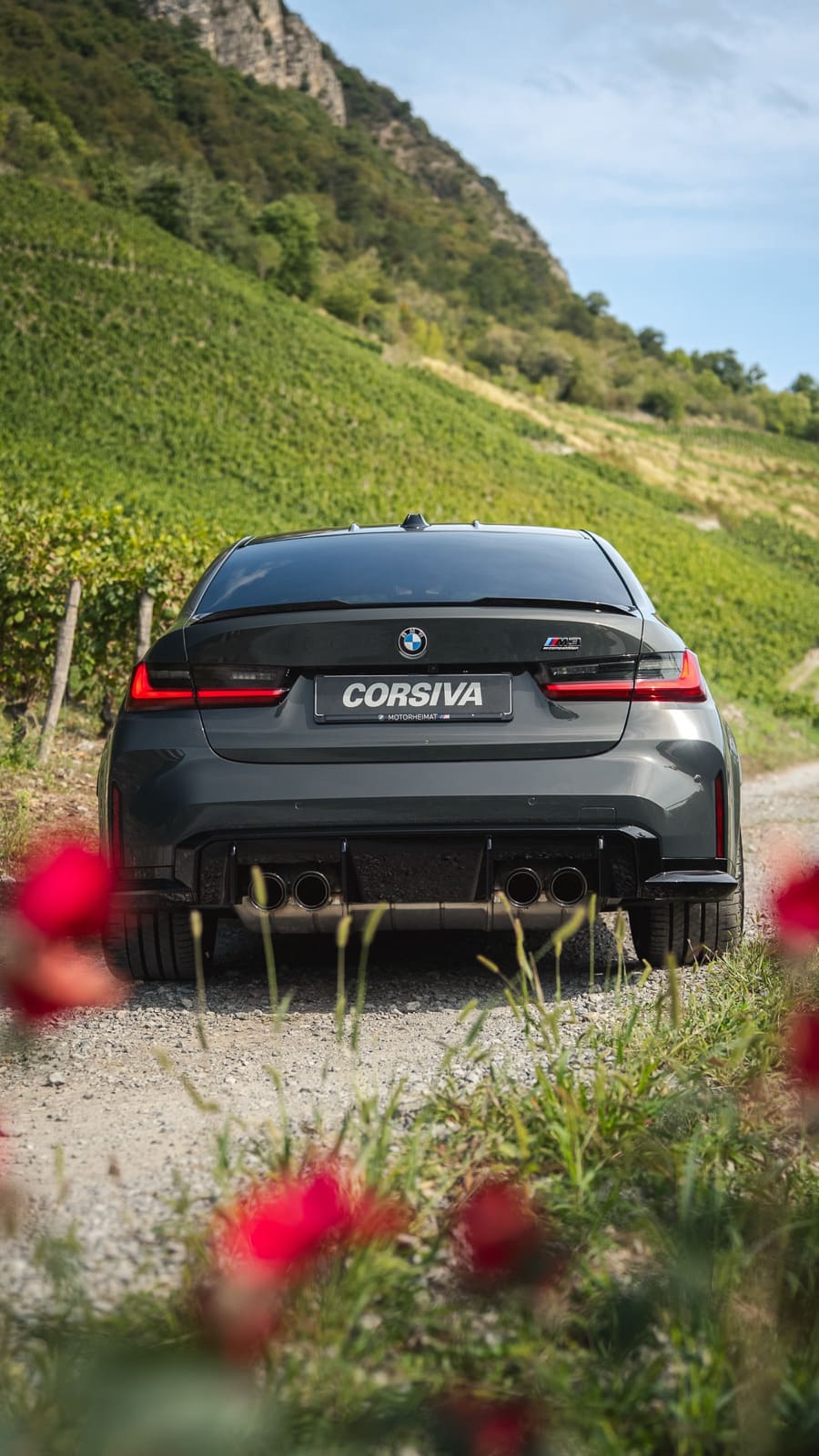 BMW M3 louée sur Corsiva